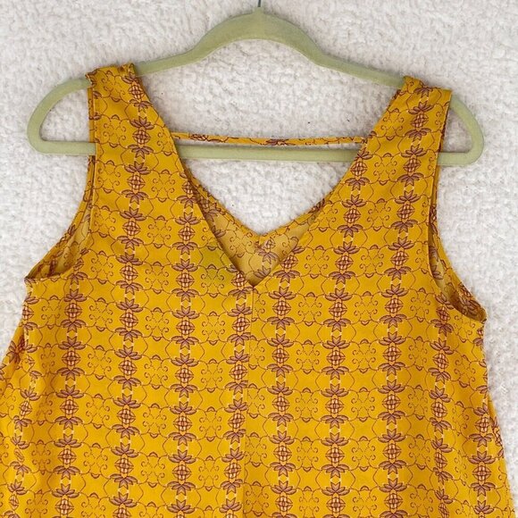 a.n.a A New Approach Yellow V-Neck Sleeveless‎ Tank Top Womens Size Medium - Picture 9 of 12
